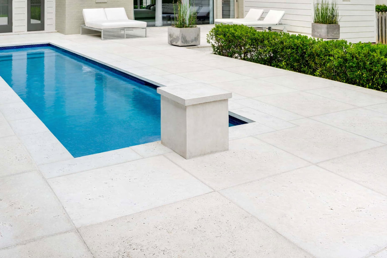 Concrete pool decks